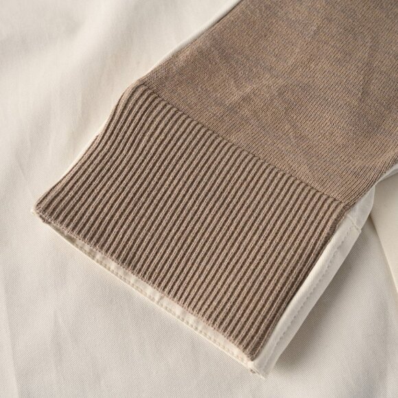 LOEWE SS25 Logo Badge Colorblock Lapel Single-Breasted Long-Sleeved Shirt Men's - Picture 6 of 9